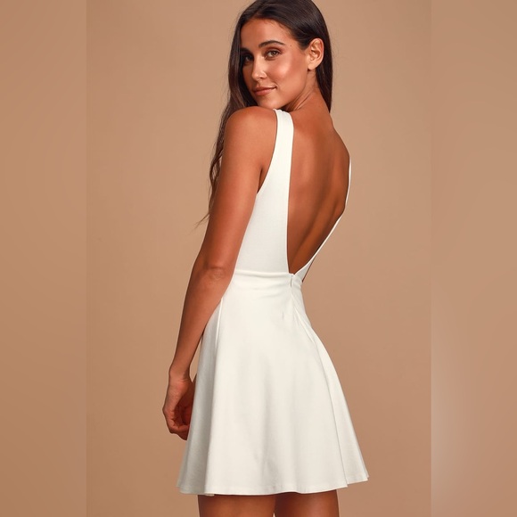 Lulus White Lace Skater Dress - Picture 5 of 6